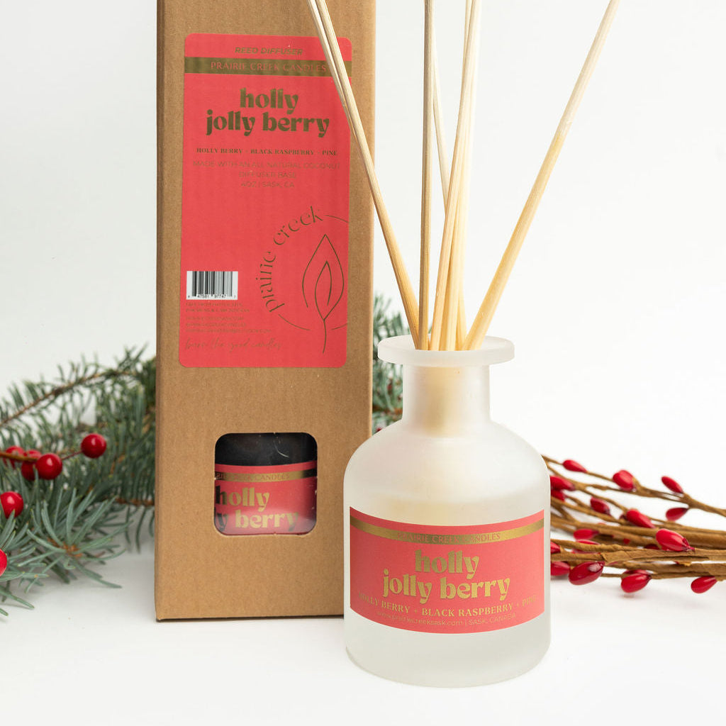 HOLLY JOLLY BERRY REED DIFFUSER | Holiday Home Fragrance – Prairie ...